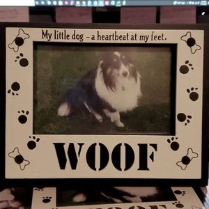 NIB Woof Dog Photo Frame